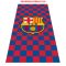   FC Barcelona törölköző "kockás" -  liszenszelt szurkolói termék !!!