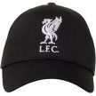 Liverpool FC Fekete Baseball Sapka, Liverbird Hímzéssel, Premier League Ajándék