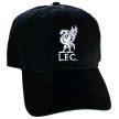 Liverpool FC Fekete Baseball Sapka, Liverbird Hímzéssel, Premier League Ajándék