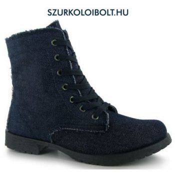 Miss Fiori női csizma - jeans (Ugg style)
