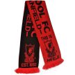 Liverpool FC Anfield piros-fekete kötött szurkolói sál 