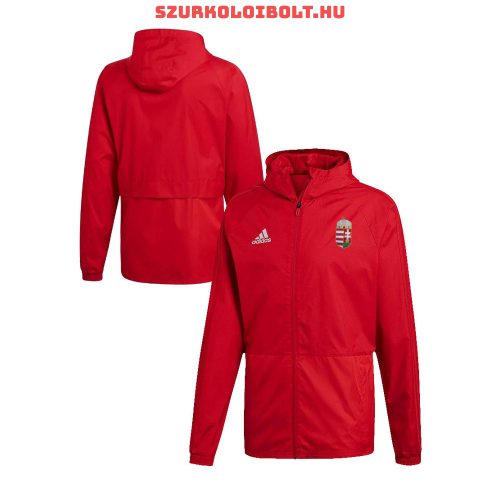 Adidas Hungary / Magyarország esőkabát - magyar válogatott széldzseki (piros színben)