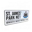 Newcastle United FC utca tábla - eredeti Newcastle utcanévtábla 