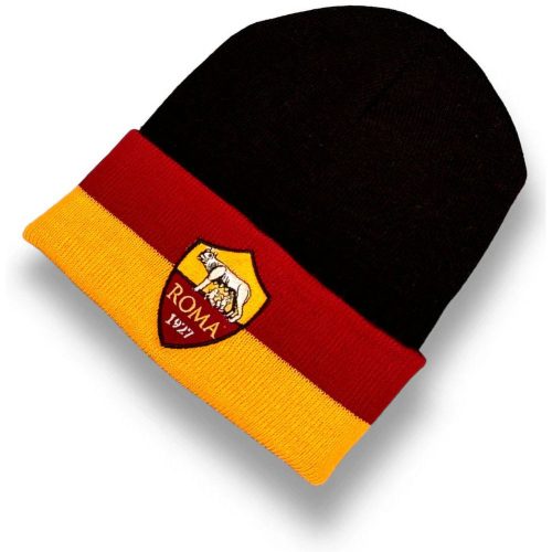 AS Roma kötött sapka - hímzett AS Roma sapka (fekete)