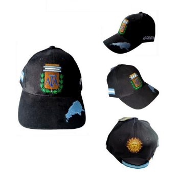   Argentína baseball sapka - válogatott baseballsapka zászlóval (fekete) 