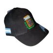 Argentína baseball sapka - válogatott baseballsapka zászlóval (fekete) 