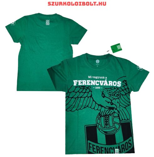 Ferencváros zöld póló - Fradi Streetwear szurkolói póló (fekete sas)