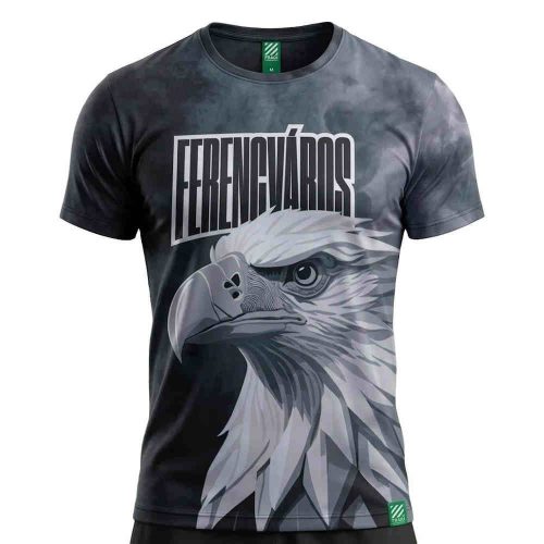 Ferencváros zöld póló - Fradi Streetwear szurkolói póló (fekete sas)