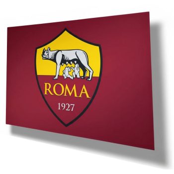   AS Roma szurkolói zászló – Hivatalos licencelt termék, 140x100 cm