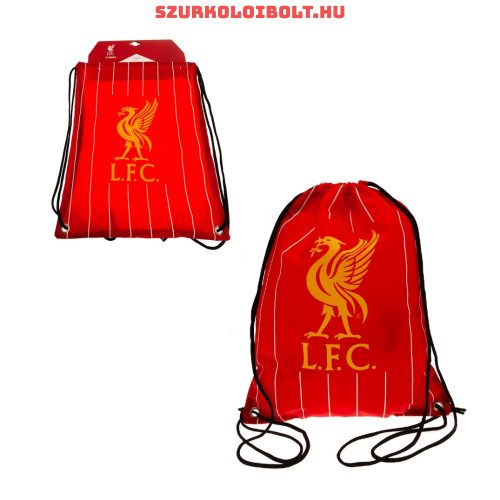 Liverpool FC tornazsák / zsinórtáska vörös színben és csapatlogóval - eredeti, hivatalos klubtermék
