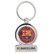Hivatalos FC Barcelona Forgó Fém Kulcstartó – Ezüst Színű (50 x 40 mm)