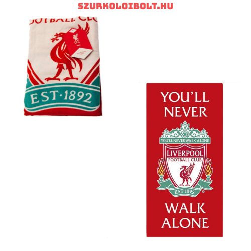 Liverpool FC törölköző - óriás You never walk alone strandtörölköző