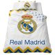 Hivatalos Real Madrid Pamut Ágyneműhuzat Garnitúra – 140x200 cm, Fehér-Cikcakkmintás Dizájn
