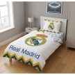 Hivatalos Real Madrid Pamut Ágyneműhuzat Garnitúra – 140x200 cm, Fehér-Cikcakkmintás Dizájn