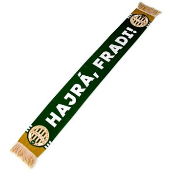   Zöld Kötött Hajrá, Fradi Sál Arany Színű Véggel – A Fradi Lelkesedése Nyakadon