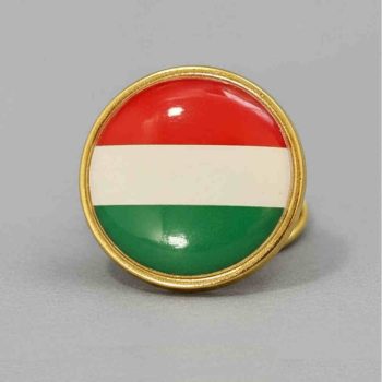 Magyarország kör kitűző - magyar zászló jelvény