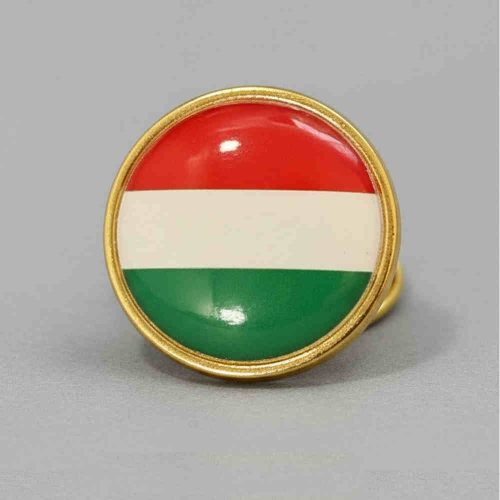 Magyarország kör kitűző - magyar zászló jelvény