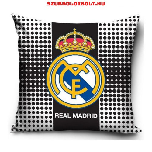 Real Madrid kispárna huzat - eredeti, hivatalos klubtermék! (fekete-fehér) 