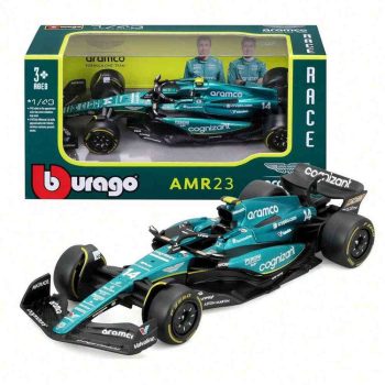   Bburago Aston Martin AMR23 F1 autómodell 1:43 – Fernando Alonso