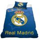 Hivatalos Real Madrid Pamut Ágyneműhuzat Garnitúra – 140x200 cm, Kék Csillagos Dizájn