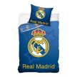 Hivatalos Real Madrid Pamut Ágyneműhuzat Garnitúra – 140x200 cm, Kék Csillagos Dizájn