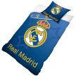Hivatalos Real Madrid Pamut Ágyneműhuzat Garnitúra – 140x200 cm, Kék Csillagos Dizájn
