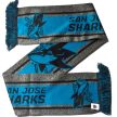 San Jose Sharks NHL kötött szurkolói sál – Hivatalos licencelt termék, Türkiz