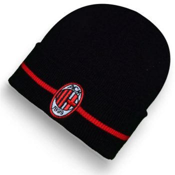   Hivatalos AC Milan Fekete Kétszínű Sapka – Piros Szegély Akril 1899