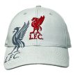 Liverpool FC Szürke Baseball Sapka, Vörös Liverbird Címerrel, Hivatalos Szurkolói Termék
