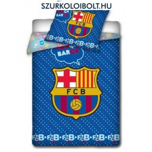 FC Barcelona gyerek ágynemű garnitúra / szett - hivatalos, liszenszelt ajándéktárgy (kétoldalas, pamut)
