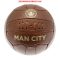   Manchester City labda - normál (5-ös méretű) Manchester City címeres szurkolói retro bőr focilabda