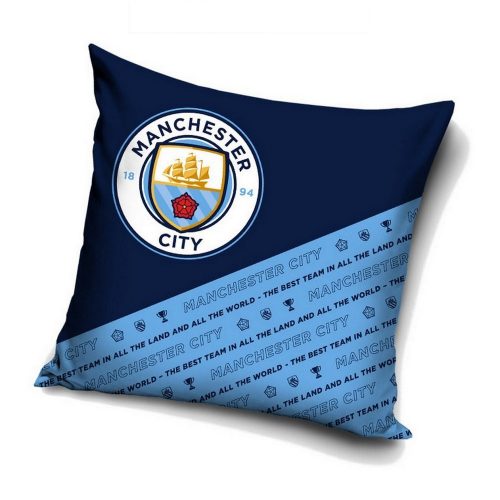 Manchester City kispárna (38x38 cm) - eredeti, hivatalos ajándéktárgy! 