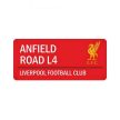 Liverpool utcanévtábla - eredeti Liverpool fém  tábla