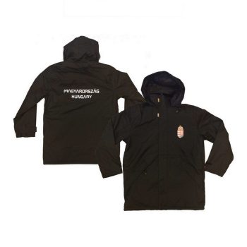   Magyarország kabát / Hungary dzseki - magyar válogatott kabát kapucnival (fekete)