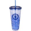 Chelsea fagyasztható pohár szívószállal – 600ml