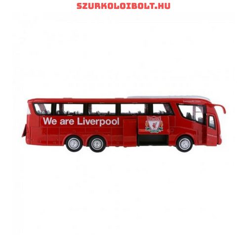 Liverpool FC csapatbusz - fém Pool modell busz (20 cm)