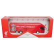 Liverpool FC csapatbusz - fém Pool modell busz (20 cm)