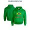   Brasil feliratos kapucnis pulóver (zöld) - Brasil válogatott pulcsi 