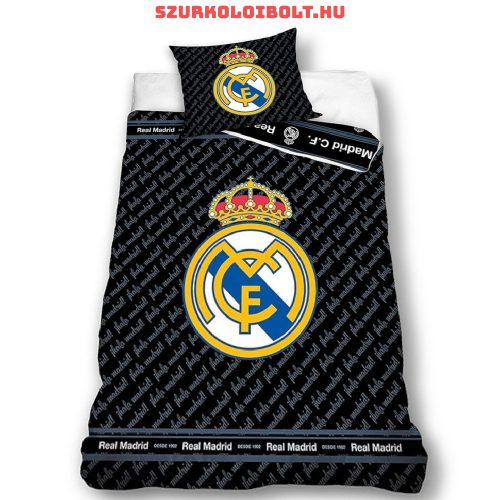 Real Madrid ágynemű garnitúra / szett - hivatalos klubtermék (fekete)