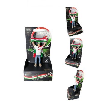   Magyarország Szurkolói Figura - Kézzel Festett, Élethű Design (sálas)