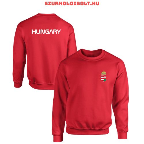 Hungary feliratos pulóver (piros) - magyar válogatott pulcsi