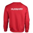 Hungary feliratos pulóver (piros) - magyar válogatott pulcsi