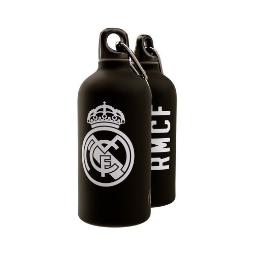 Real Madrid fekete aluminium kulacs / termosz (hivatalos,hologramos klubtermék)