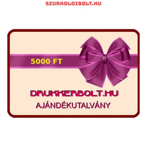 Drukkerbolt.hu ajándékutalvány 5000 Ft.
