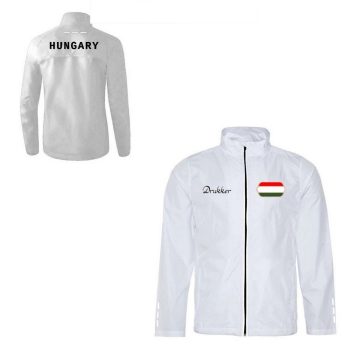   Drukker Hungary / Magyarország széldzseki - magyar válogatott futódzseki (fehér)
