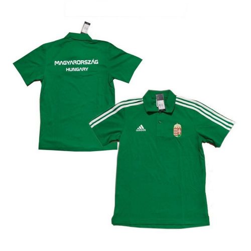 Adidas Hungary / Magyarország póló (galléros) - Magyarország szurkolói ingnyakú póló (zöld) 