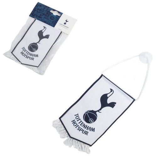 Tottenham Hotspur FC fehér mini zászló – hivatalos autós vagy ablakdísz