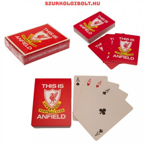Liverpool szurkolói kártya, römikártya, eredeti hivatalos klubtermék.