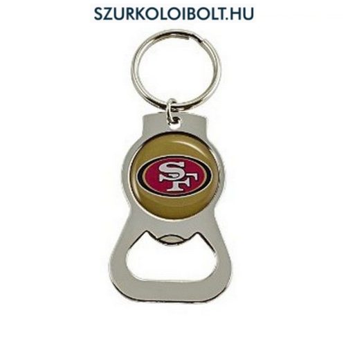 San Francisco 49ers kulcstartó sörnyitóval / üvegnyitóval - eredeti NFL klubtermék!