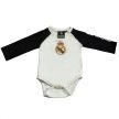 Hivatalos Real Madrid Hosszú Ujjú Pamut Baba body (Kétszínű Dizájn)